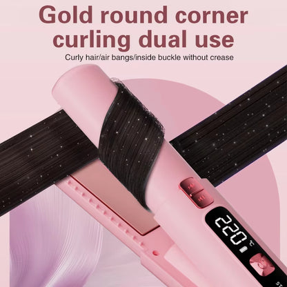 New Mini Wireless Straightener Portable Curler, Multi-Function Professional Hair Styling Tool 6 Temperature Settings