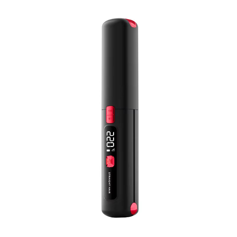 New Mini Wireless Straightener Portable Curler, Multi-Function Professional Hair Styling Tool 6 Temperature Settings