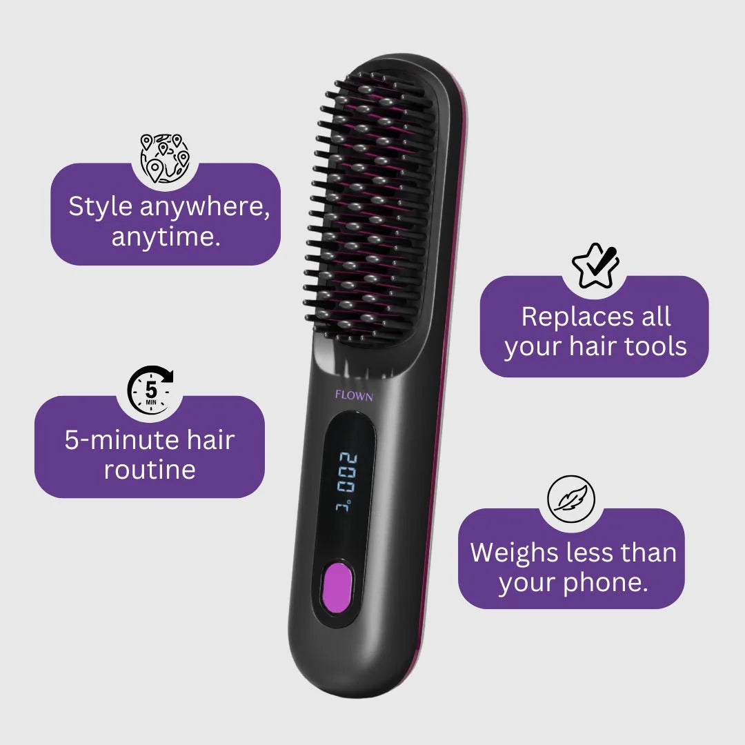 [NEW]  Portable Straightener Brush - Gobrush PRO