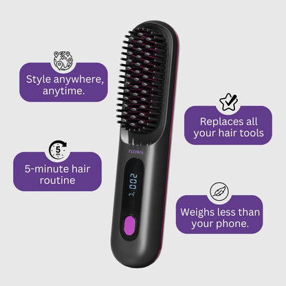 [NEW]  Portable Straightener Brush - Gobrush PRO