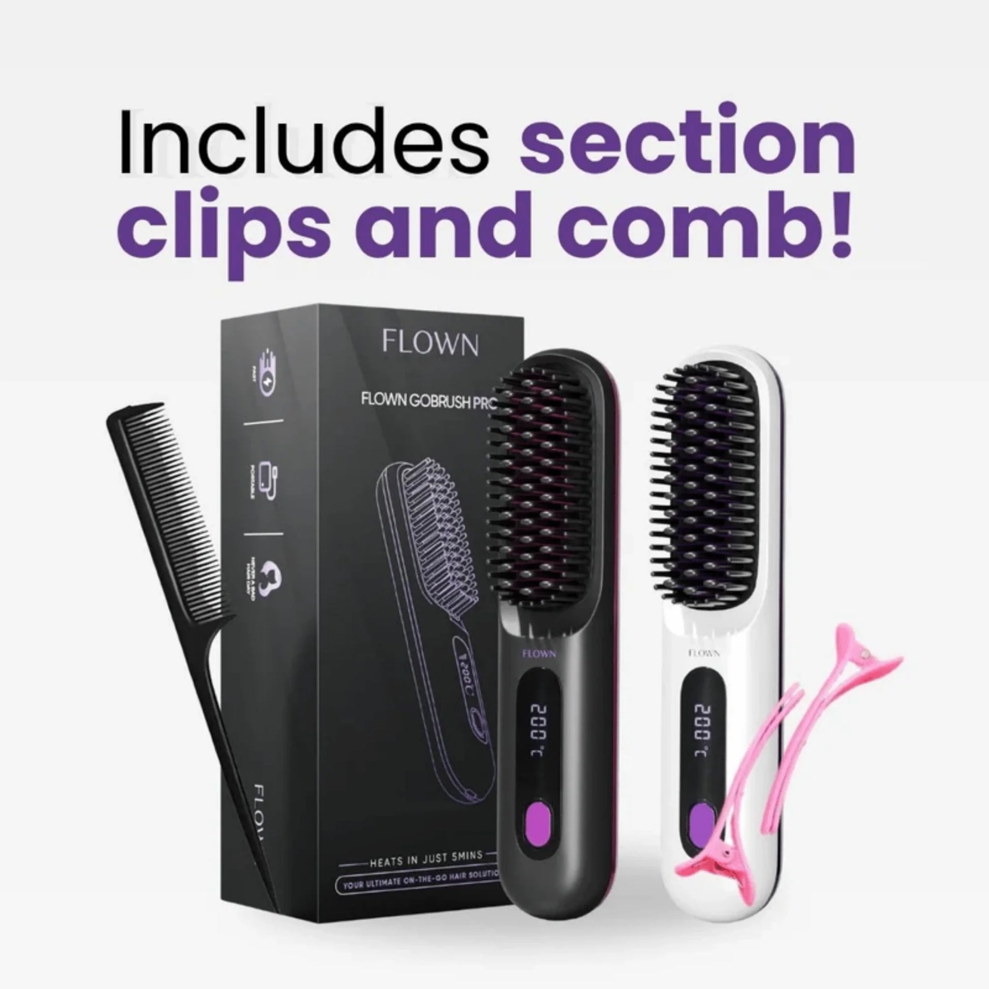 [NEW]  Portable Straightener Brush - Gobrush PRO