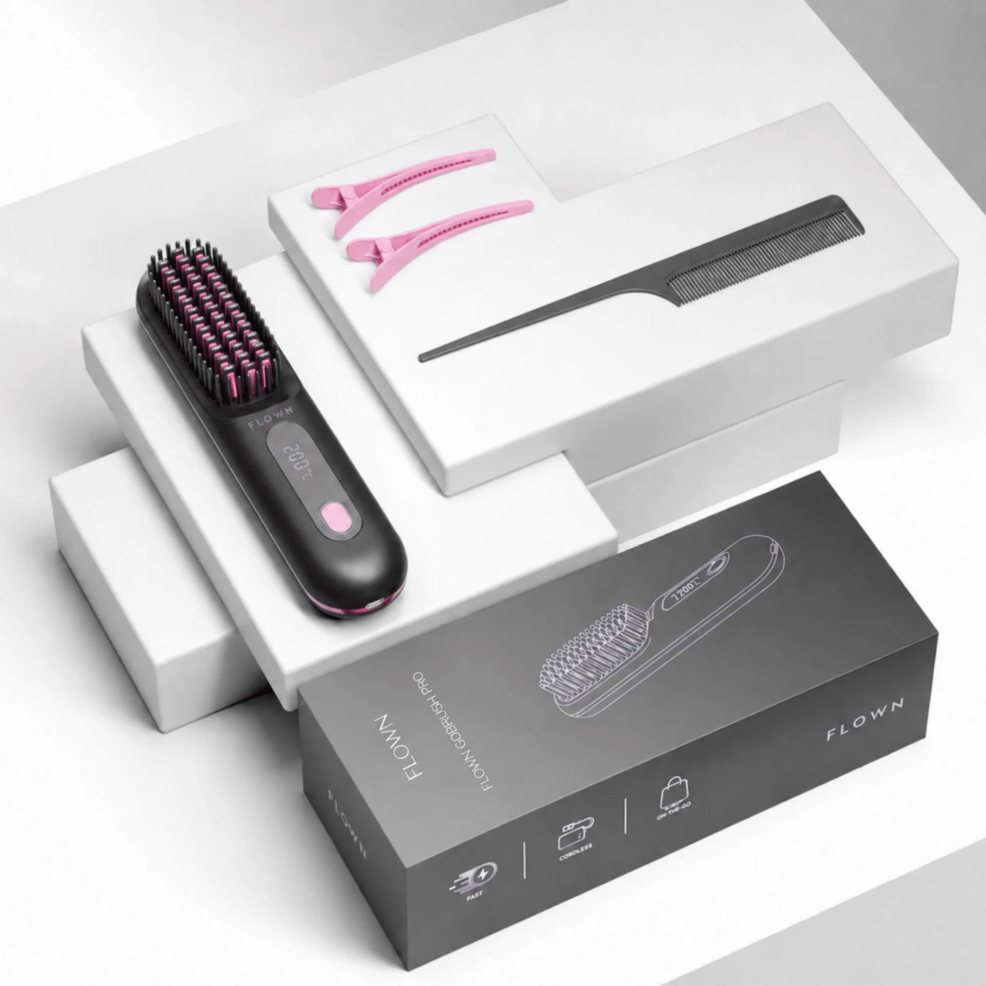[NEW]  Portable Straightener Brush - Gobrush PRO