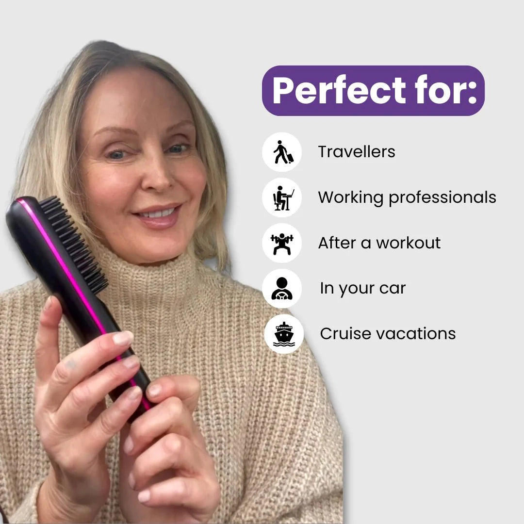 [NEW]  Portable Straightener Brush - Gobrush PRO